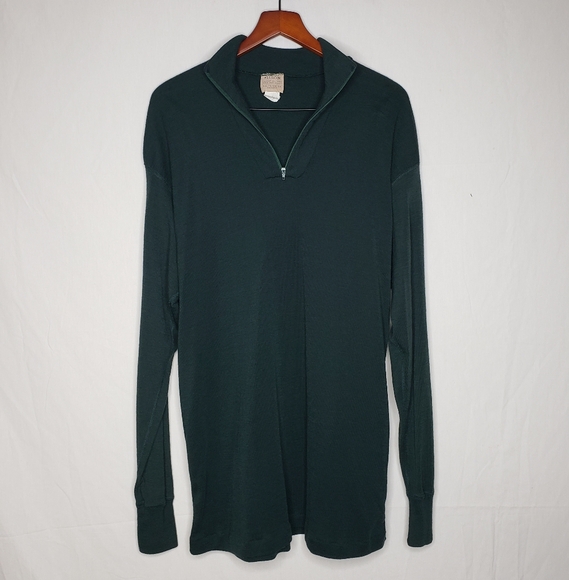 Vintage Filson Mens Long-Johns Zipneck Top Alaskan Smooth Wool Size XXL Preppy - Picture 1 of 16